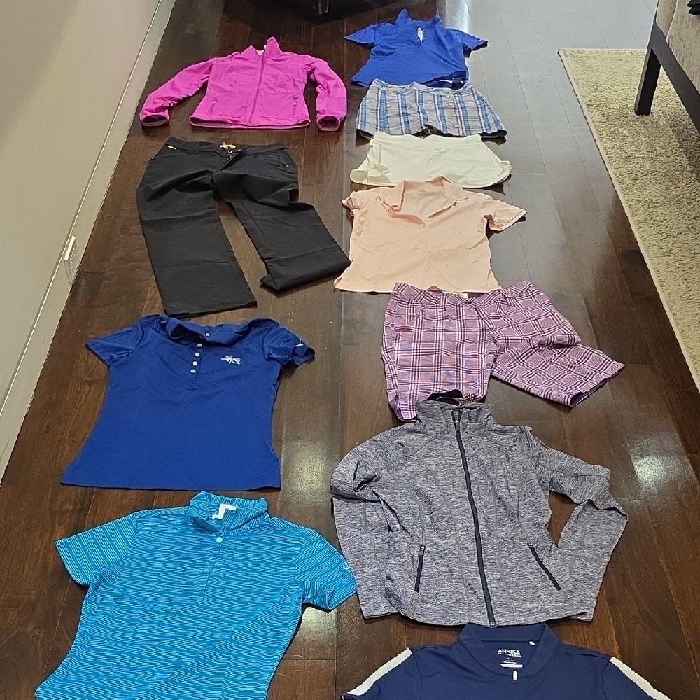 Womens S/XS Golf Bundle, 11 ITEMS  Sizes, 2, 4, Xs & SMALL - Includes NIKE GOLF